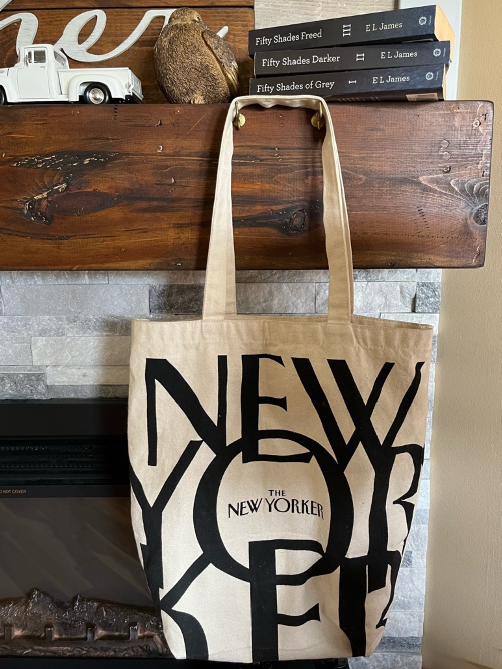 The New Yorker Canvas Tote Bag, One Size